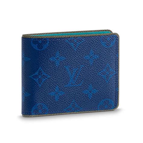 light blue lv wallet|louis vuitton men's wallet blue.